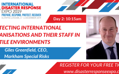 Hear Giles Greenfield speak at the International Disaster Response Expo on the 3rd and 4th December